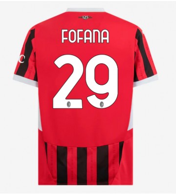 AC Milan Youssouf Fofana #29 Replika Hjemmebanetrøje 2024-25 Kortærmet
